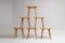 Scandinavian Modern Solid Pine Visingsö Stools by Carl Malmsten, Set of 6 2