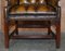 Restaurierte Braune Chesterfield Clubsessel aus Leder im Stil von Thomas Chippendale, 8er Set 13