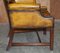 Fauteuils Club Chesterfield en Cuir Marron Restauré dans le Style de Thomas Chippendale, Set de 8 17