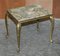 Vintage French Brass & Onyx Nesting Tables, 1940s, Set of 3, Image 11