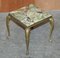 Vintage French Brass & Onyx Nesting Tables, 1940s, Set of 3, Image 14