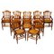 Georgian Dining Chairs from Gillows & Co, Set of 10 1