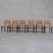Mid-Century Audoux-Minet French Dining Chairs, Set of 6 7
