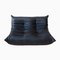 Black Leather Togo 2-Seat & 3-Seat Sofas by Michel Ducaroy for Ligne Roset, Set of 2 4