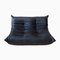 Black Leather Togo 2-Seat & 3-Seat Sofas by Michel Ducaroy for Ligne Roset, Set of 2, Image 4