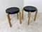 Tabourets Style Scandinave Vintage de Kembo, 1970s, Set de 2 5