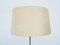 Swiss Production Standing Lamp with Silk Lampshade, 1970s, Image 2