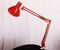 Lámpara de escritorio roja de Luxo, años 70, Imagen 1