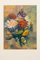Expressionist Artist, Summer Bouquet, 1960s, Oil on Plate, Framed 1