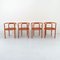 Orange Locus Solus Stühle von Gae Aulenti für Poltronova, 1960er, 4er Set 1