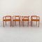 Orange Locus Solus Chairs by Gae Aulenti for Poltronova, 1960s, Set of 4 4