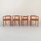 Orange Locus Solus Stühle von Gae Aulenti für Poltronova, 1960er, 4er Set 4