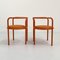 Orange Locus Solus Chairs by Gae Aulenti for Poltronova, 1960s, Set of 4 6