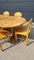 Extendable Pinewood Dining Set with 6 Chairs, Set of 7 4