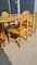 Extendable Pinewood Dining Set with 6 Chairs, Set of 7 7