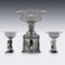 19th Century Victorian Solid Silver Centerpiece by Stephen Smith, 1878, Set of 3 33