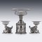 19th Century Victorian Solid Silver Centerpiece by Stephen Smith, 1878, Set of 3 34