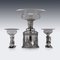 19th Century Victorian Solid Silver Centerpiece by Stephen Smith, 1878, Set of 3 35