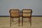 Small Armchairs in Vienna Straw and Wood from Sautto & Liberale, Italy, 1960s, Set of 2 4