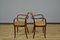 Small Armchairs in Vienna Straw and Wood from Sautto & Liberale, Italy, 1960s, Set of 2 1