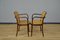 Small Armchairs in Vienna Straw and Wood from Sautto & Liberale, Italy, 1960s, Set of 2 3