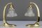 Tischlampen mit Glasschirmen, 1907, 2er Set 4