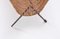 Italian Mid-Century Rattan Bowl Chairs with Side Table and Magazine Rack, Set of 4 10