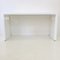 White Lacquered Metal Console or Desk, France, 1980s 12
