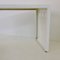 White Lacquered Metal Console or Desk, France, 1980s 13