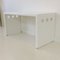 White Lacquered Metal Console or Desk, France, 1980s 14