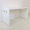 White Lacquered Metal Console or Desk, France, 1980s, Image 2