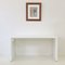 White Lacquered Metal Console or Desk, France, 1980s 3