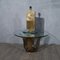 Brass and Glass Italian School Table Lamp, 1980s 5