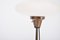 Italian Mid-Century Opaline Glass and Iron Floor Lamp in the Style of Stilnovo, Image 5