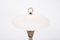 Italienische Mid-Century Stehlampe aus Opalglas & Eisen im Stil von Stilnovo 2