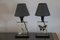 Resin Table Lamps with Inclusions, 1970s, Set of 2 1