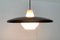 Mid-Century Minimalist Metal and Glass Pendant Lamp 44