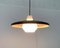 Mid-Century Minimalist Metal and Glass Pendant Lamp, Image 28