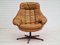 Fauteuil Pivotant par HW Klein en Cuir d'Origine, Danemark, 1970s 13