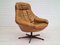 Fauteuil Pivotant par HW Klein en Cuir d'Origine, Danemark, 1970s 1