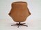 Danish Swivel Armchair by H. W. Klein in Original Leather, 1970s, Image 6