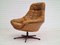 Danish Swivel Armchair by H. W. Klein in Original Leather, 1970s 3