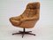 Danish Swivel Armchair by H. W. Klein in Original Leather, 1970s, Image 3