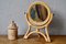 Vintage Rattan Table Mirror 1