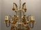 Lámpara de araña veneciana de cristal de Murano dorado, Imagen 9