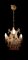 Lámpara de araña veneciana de cristal de Murano dorado, Imagen 4