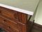 Walnut Chest of Drawers with White Marble Top, 1900s, Image 12