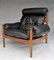 Mid-Century Leather Lounge Armchair by Eric Merthen for Ire Möbler, 1960s, Sweden 1