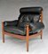 Mid-Century Leather Lounge Armchair by Eric Merthen for Ire Möbler, 1960s, Sweden, Image 1