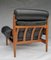 Mid-Century Leather Lounge Armchair by Eric Merthen for Ire Möbler, 1960s, Sweden 2